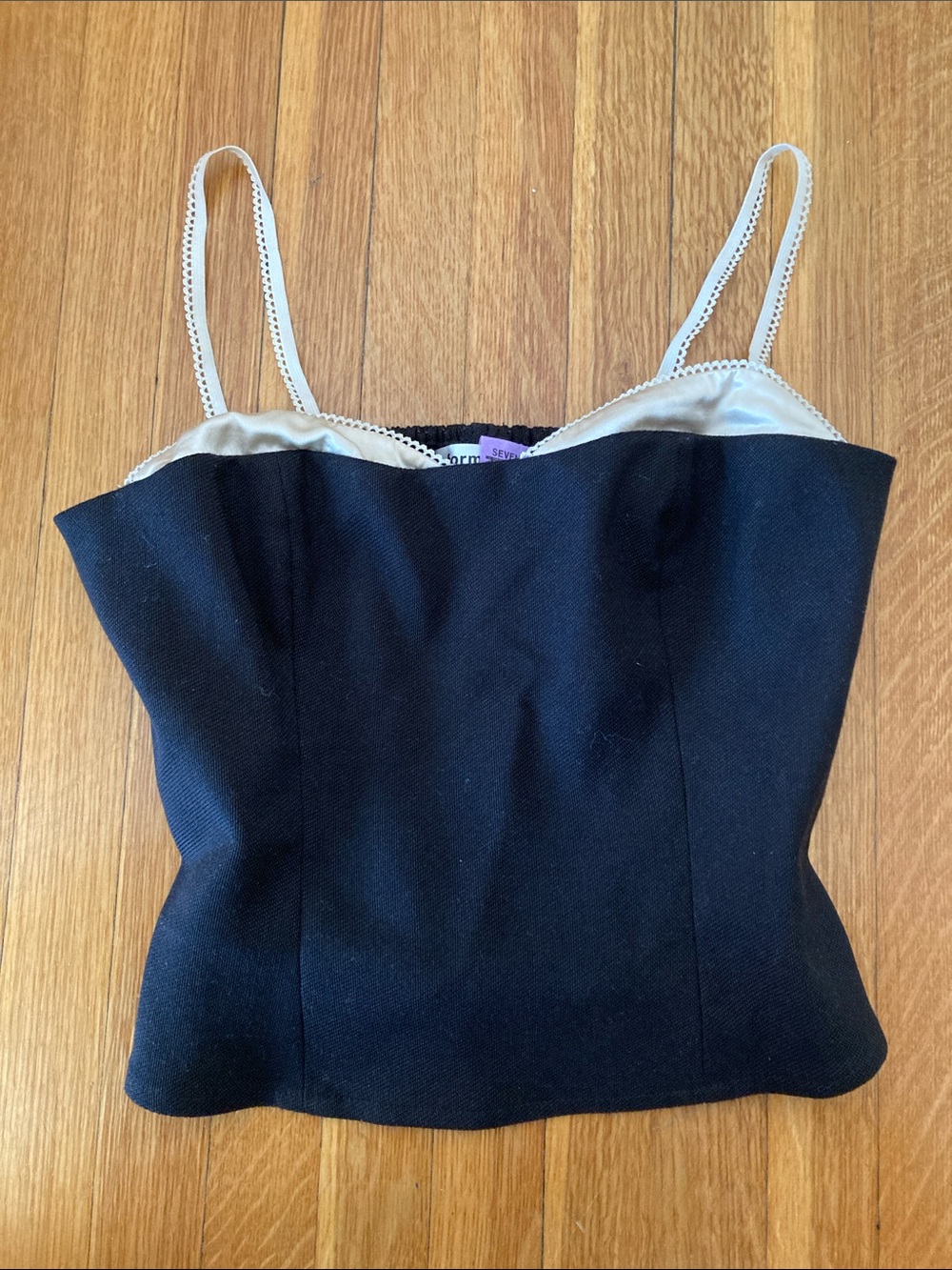 Reformation Black Melanie top